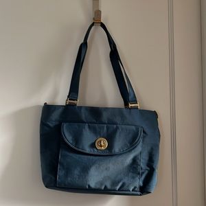 EUC! bagallini La Paz Tote Bag blue